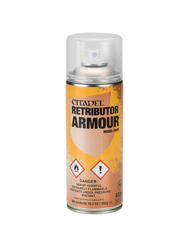 Games-Workshop Spray Citadel Retributor Armour - základní barva, hnědá (sprej)