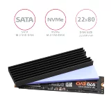 Pasivní chladič pro SSD Axagon CLR-M2L6 (hliníkový)