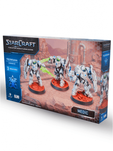 Figurková hra StarCraft - Tabletop Miniature Game - Medic - Expansion Set (3 figurky)