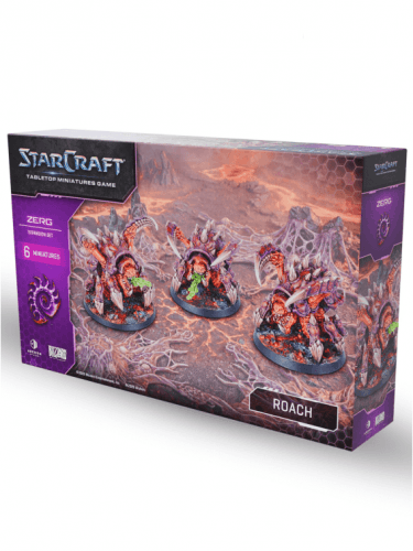 Figurková hra StarCraft - Tabletop Miniature Game - Roach - Expansion Set (6 figurek)