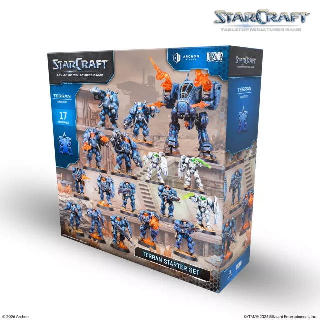 Figurková hra StarCraft - Tabletop Miniature Game - Terran Starter Set - Desková hra