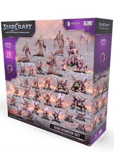 Figurková hra StarCraft - Tabletop Miniature Game - Zerg Starter Set