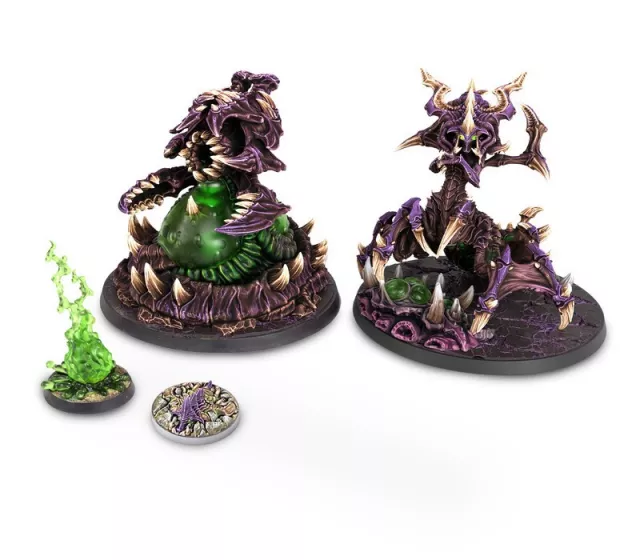 Figurková hra StarCraft - Tabletop Miniature Game - Zerg - Zagara & Bile Launcher (3 figurky) - Desková hra
