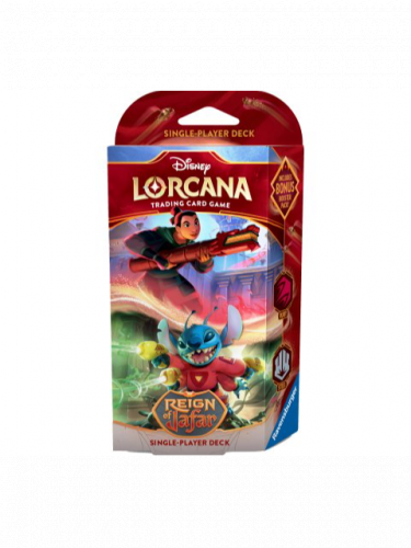 Karetní hra Lorcana: Reign of Jafar - Ruby & Steel Starter Deck (Mulan & Stitch)