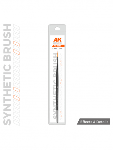 AK Synthetic Brush - Liner 17mm - linkovací štětec (syntetický)