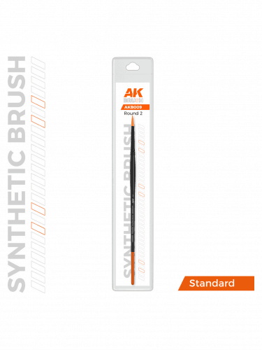 AK Synthetic Brush - Round 2 - kulatý štětec (syntetický)