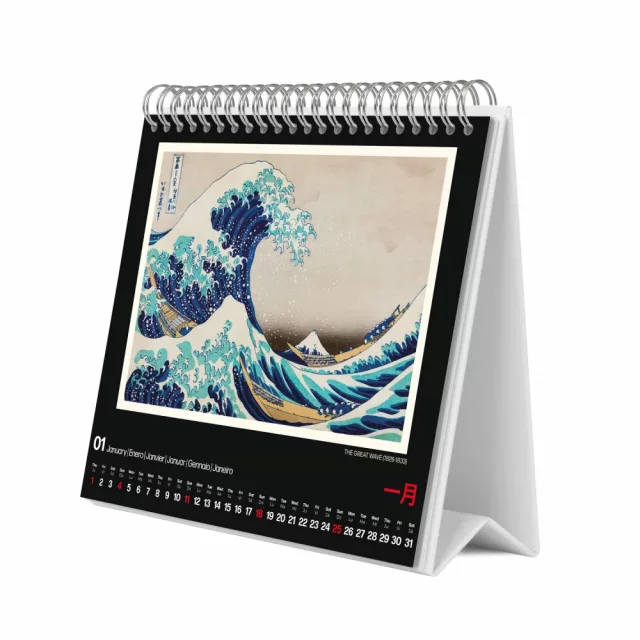 Kalendář Hokusai 2026 (stolní)