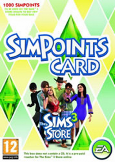 The Sims 3 Store 1000 Simspoints - předplacená karta (PC)
