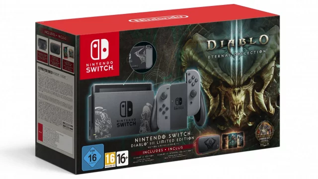 Konzole Nintendo Switch + Diablo 3: Eternal Collection + obal na konzoli - Limited Edition