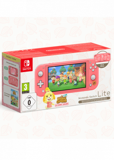 Konzole Nintendo Switch Lite - Coral + Animal Crossing: New Horizons (SWITCH)