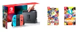 Konzole Nintendo Switch - Neon Red/Neon Blue + 1-2 Switch + Bomberman R