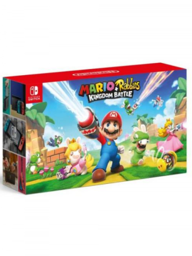 Konzole Nintendo Switch - Neon Red/Neon Blue + Mario+Rabbids Kindom Battle (WII)