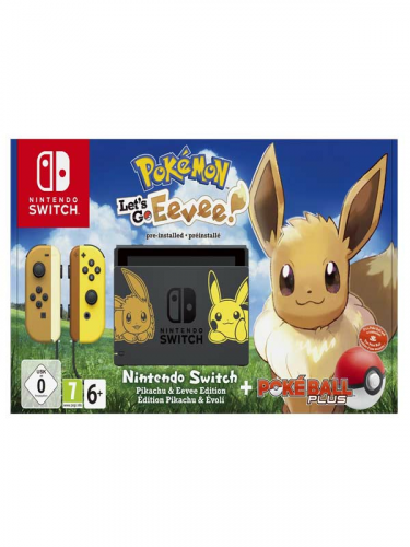 Konzole Nintendo Switch + Pokémon Lets Go, Eevee+ Pokéball Plus - Special Edition (SWITCH)