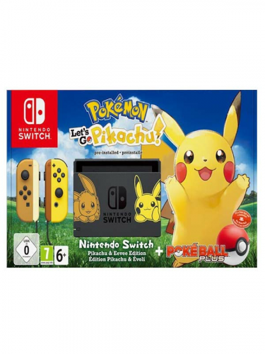 Konzole Nintendo Switch + Pokémon Lets Go, Pikachu + Pokéball Plus - Special Edition (SWITCH)