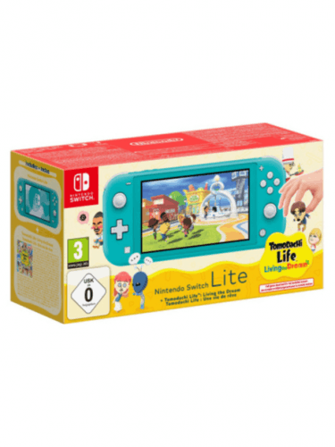 Konzole Nintendo Switch Lite - Turquoise + Tomodachi Life: Living the Dream (SWITCH)