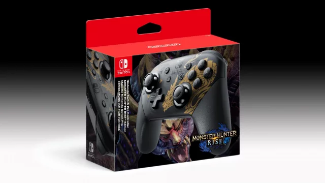 Ovladač Nintendo Switch Pro Controller - Monster Hunter Rise Edition