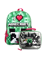 Batoh Minecraft - I Love Minecraft + taška na oběd