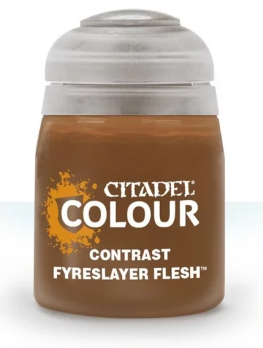 Citadel Contrast Paint (Fyreslayer Flesh) - kontrastní barva - hnědá
