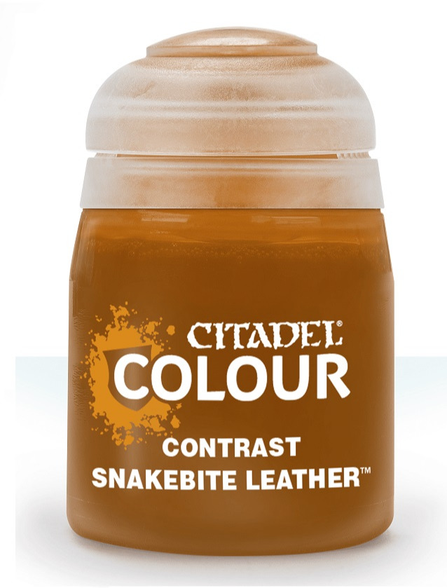 Games-Workshop Citadel Contrast Paint (Snakebite Leather) - kontrastní barva - hnědá