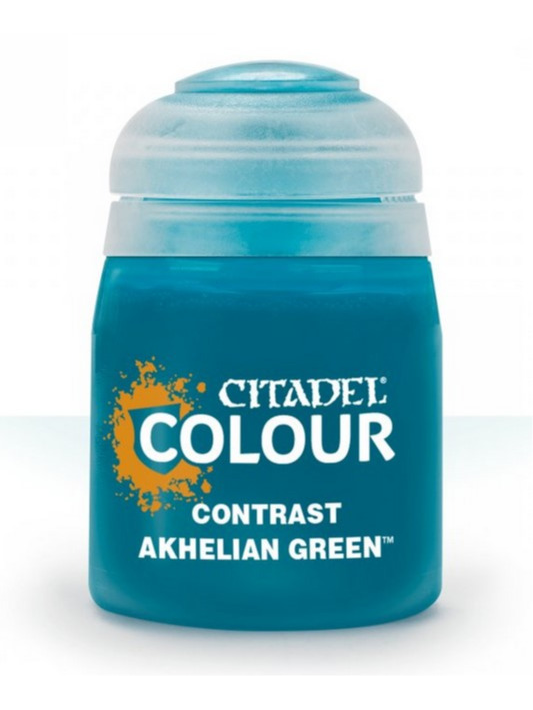 Games-Workshop Citadel Contrast Paint (Akhelian Green) - kontrastní barva - modrá