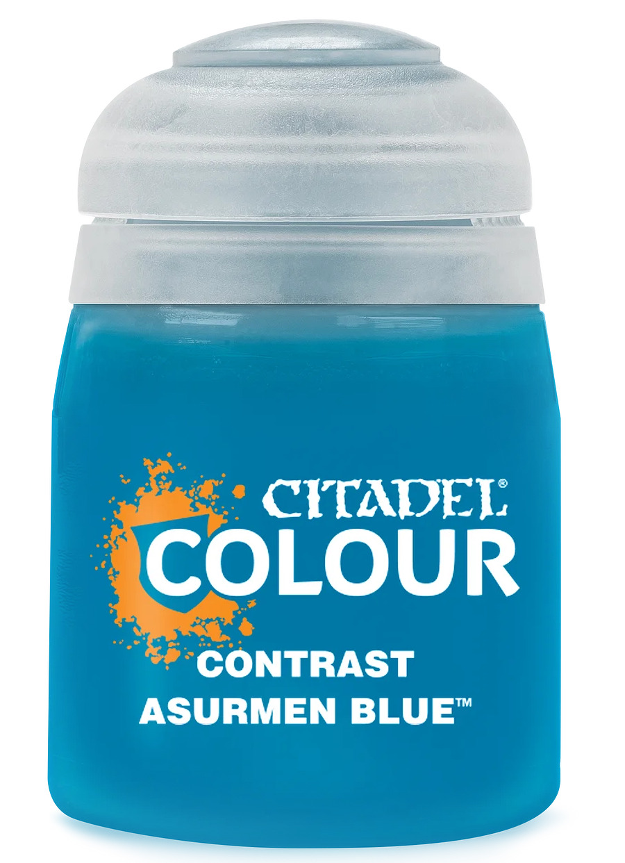 Games-Workshop Citadel Contrast Paint (Asurmen Blue) - kontrastní barva - modrá