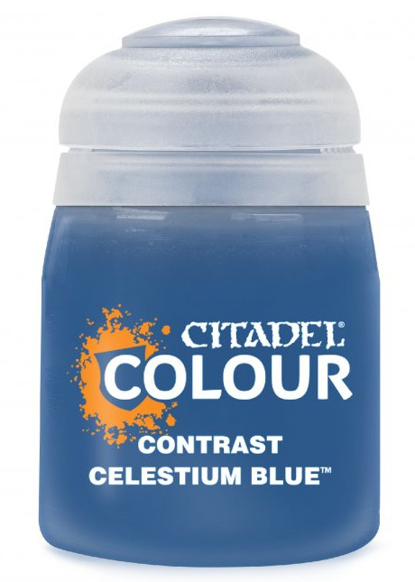Games-Workshop Citadel Contrast Paint (Celestium Blue) - kontrastní barva - modrá