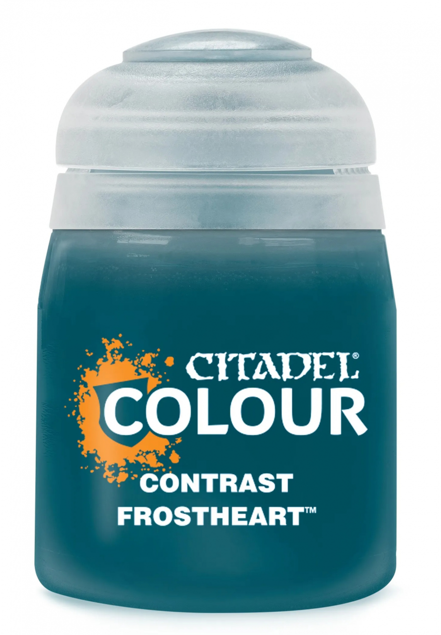 Games-Workshop Citadel Contrast Paint (Frostheart) - kontrastní barva - zelená