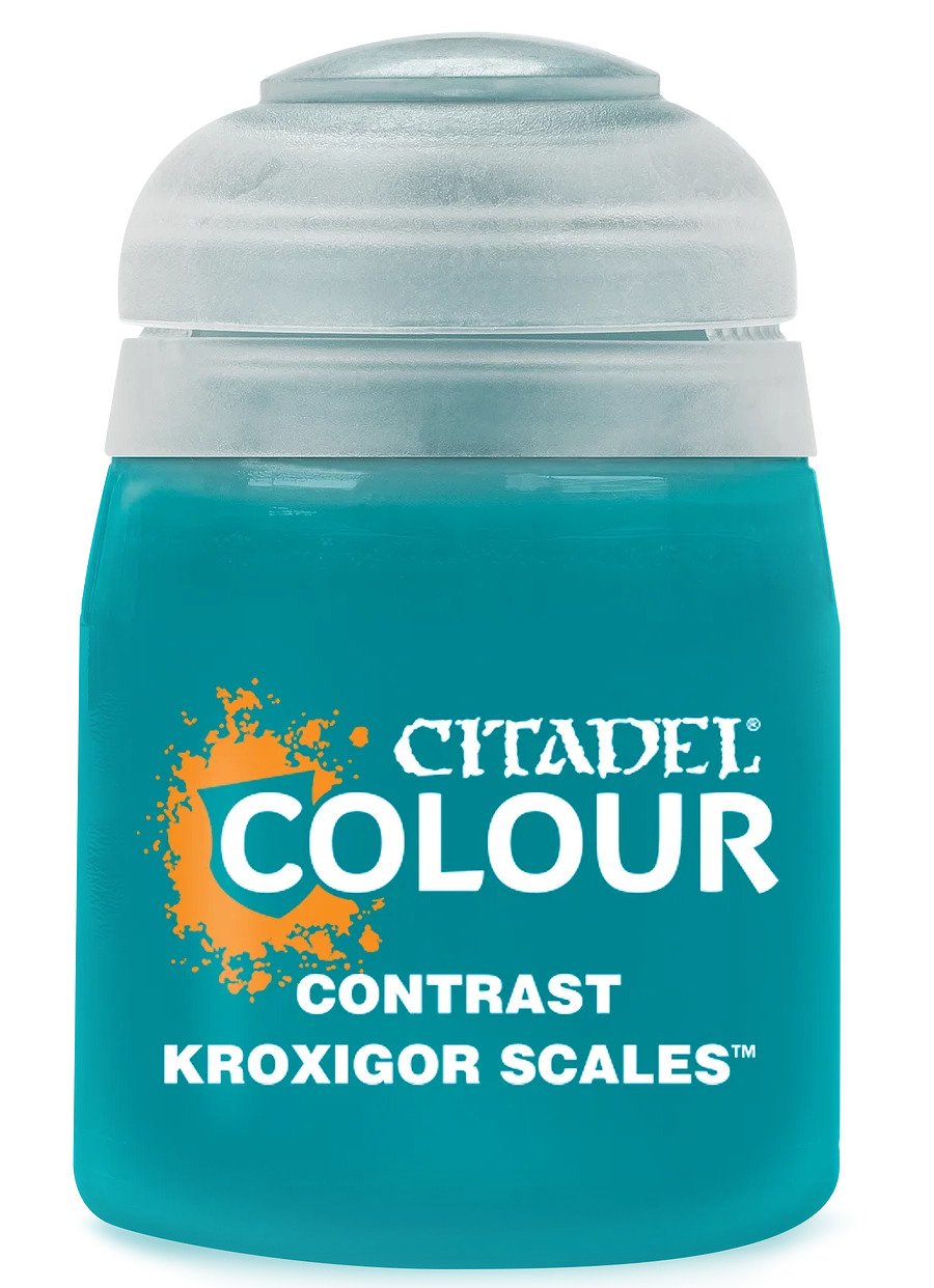 Games-Workshop Citadel Contrast Paint (Kroxigor Scales) - kontrastní barva - zelená
