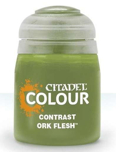 Games-Workshop Citadel Contrast Paint (Ork Flesh) - kontrastní barva - zelená