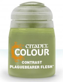 Games-Workshop Citadel Contrast Paint (Plaguebearer Flesh) - kontrastní barva - zelená