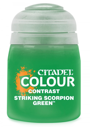 Citadel Contrast Paint (Striking Scorpion Green) - kontrastní barva - zelená