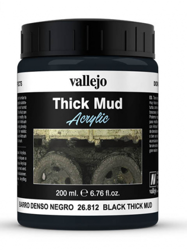 Texturová barva - Black Mud (Vallejo)