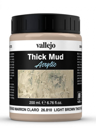 Texturová barva - Light Brown Mud (Vallejo)