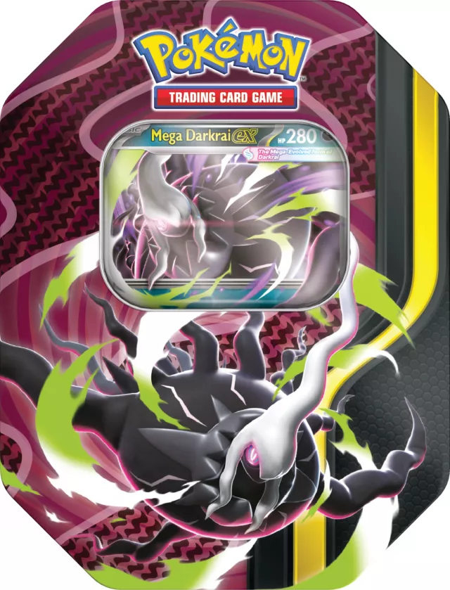 Karetní hra Pokémon TCG: Mega Forces Tin - Mega Darkrai ex Tin - Sběratelská karetní hra TCG