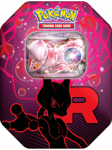 Karetní hra Pokémon TCG - Team Rocket Tin (Mewtwo)