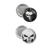 Dárková sada Marvel - Punisher (tričko, odznaky, nášivky, ponožky) (velikost XL) - Nášivka