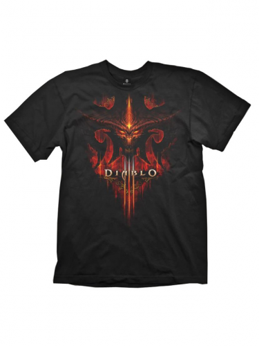 Diablo III T-Shirt - Burning, Black, L