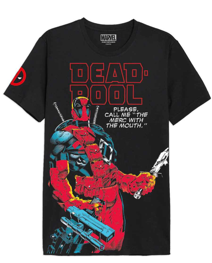 Cotton Tričko Deadpool - Call Me The Merc (velikost L)