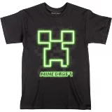 Tričko dětské Minecraft - Neon Creeper Face