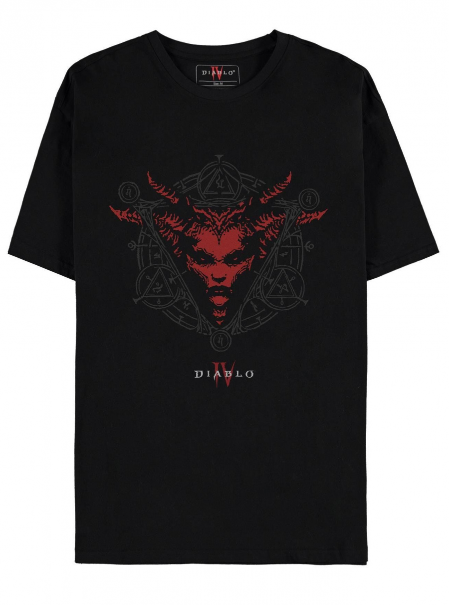 Difuzed Tričko Diablo IV - Lilith Sigil (velikost S)