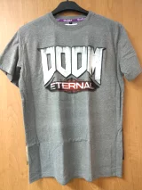 Tričko Doom: Eternal - Logo, světle šedé