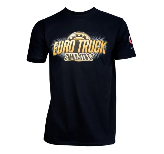 Tričko Euro Truck Simulator - Černé s logem