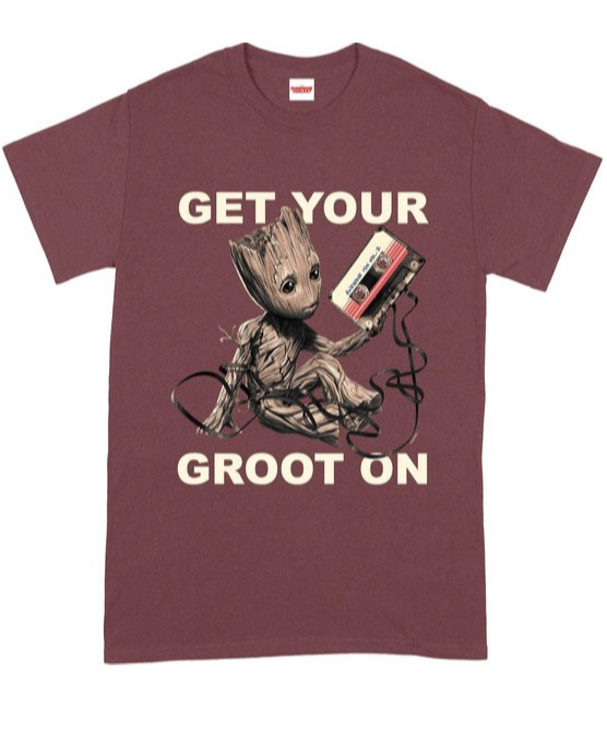 Cotton Tričko Guardians of the Galaxy - Get Your Groot On (velikost L)