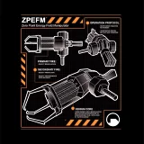 Tričko Half Life 2 Gravity Gun Blueprint (americká vel. S / evropská S-M)