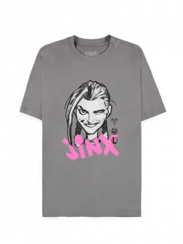 Tričko League of Legends - Jinx face (Mystery Triko)