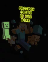 tričko Minecraft Run Away! - černé (am. vel. dětské S) svítí ve tmě