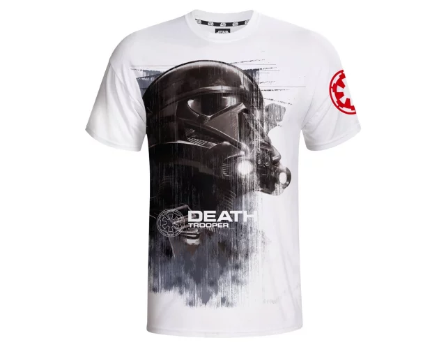 Tričko Star Wars - Death Trooper - bílé (velikost S)