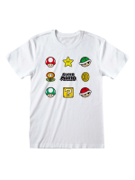 Tričko Super Mario - Items