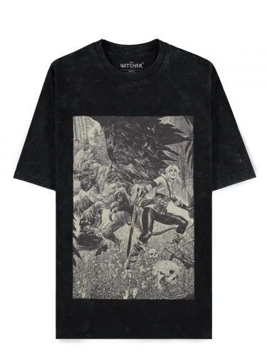 Tričko Zaklínač 3 - Ciri & Basilisk