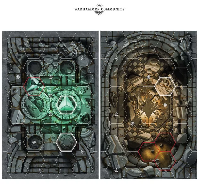 Desková hra Warhammer Underworlds: Forbidden Chambers (herní deska)